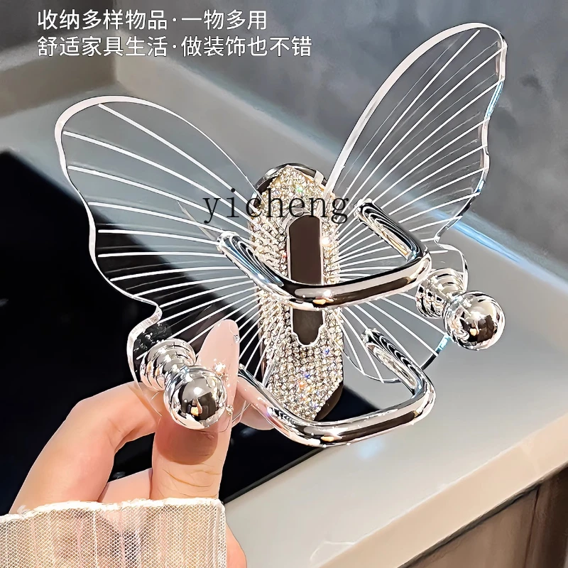 

ZK light luxury bathroom comb rack wall hanging non-punching bathroom headband rubber band headband hair band storage hook