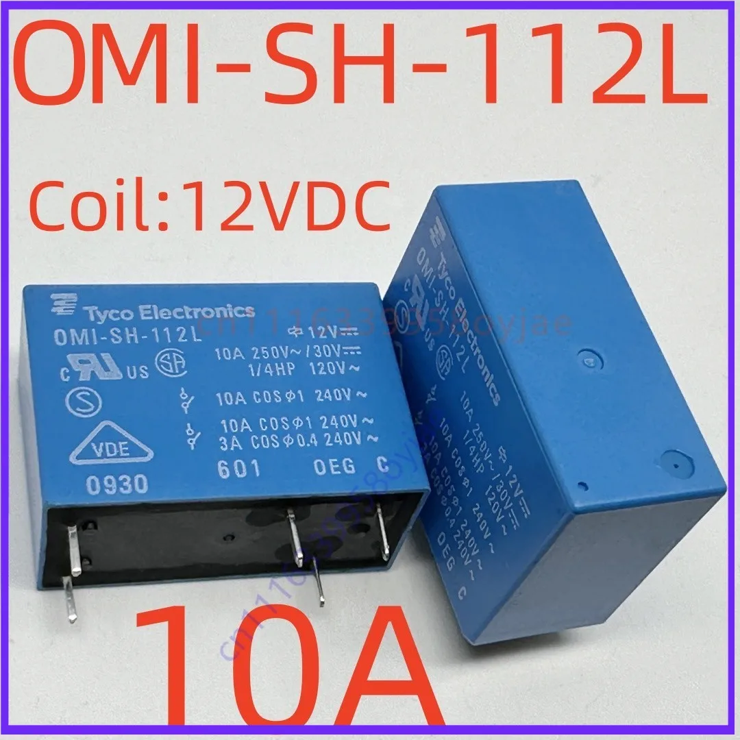 10PCS Reliable for 5Pin 10A Relay OMI-SH-112L 14FC5 Coil 12VDC