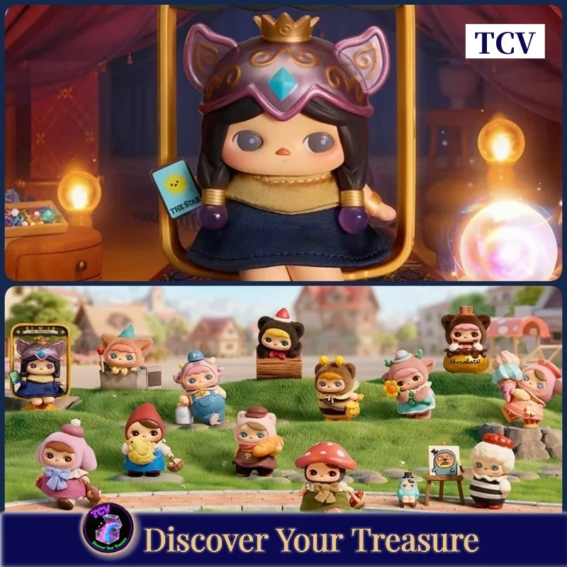 

Tcv Popmart Pucky Fairies Market Series Фигурки Слепая коробка Тайная коробка Игрушка Подвеска Настольный подарок День рождения Девушка Дети Милое мороженое