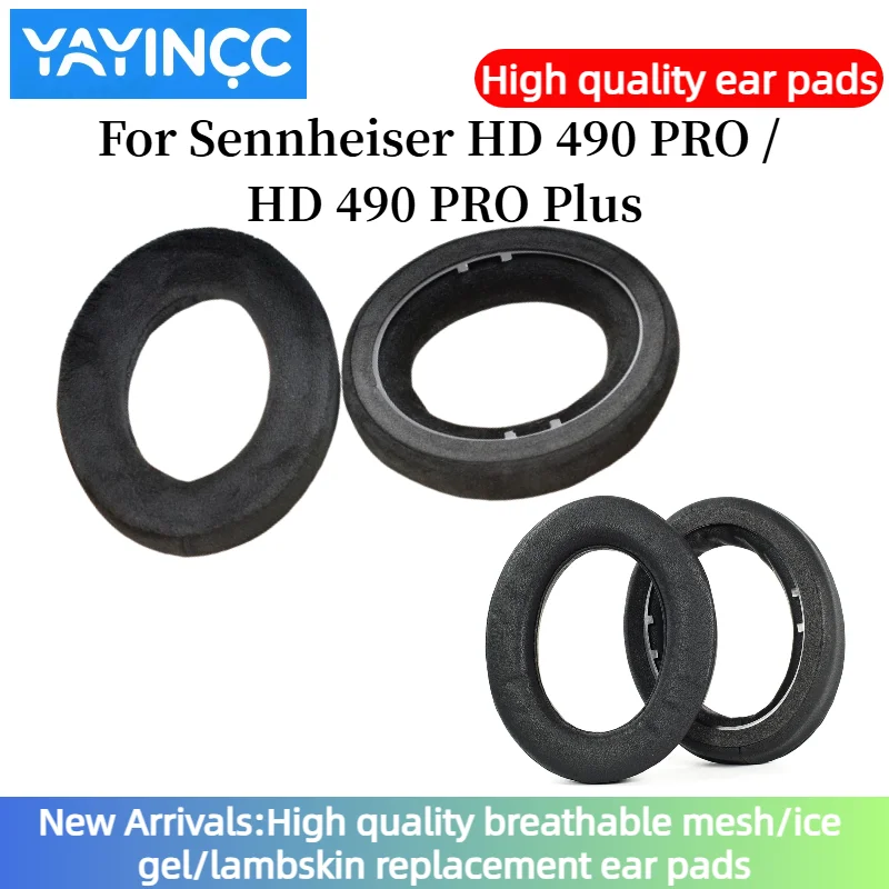 

YAYINCC Replacement Earpads For Sennheiser HD 490 PRO/HD 490 PRO Plus Headphones Memory Sponge Sleeves Cover Case Repair Parts