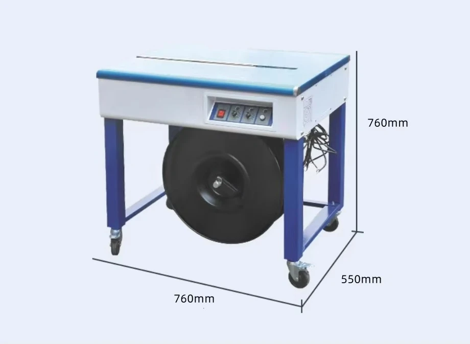 آلة التعبئة والتغليف والربط الصغيرة بحزام البولي بروبيلين شبه الأوتوماتيكية