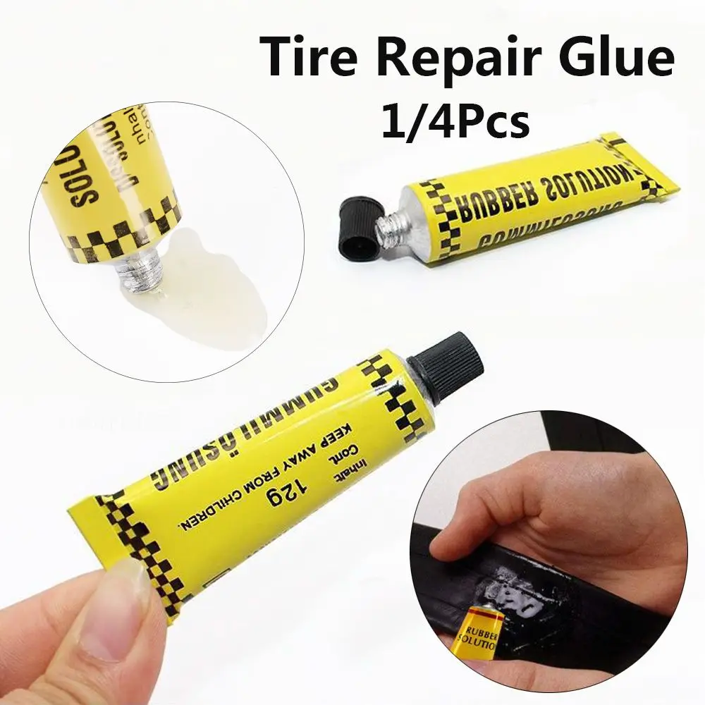 1/4Pcs Portable Cycling Accessories Patch Paste Tire Fix Kit Sealant Glue Tire Repair Glue Puncture Repairing Tools