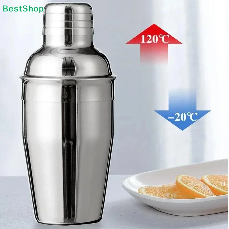 1Pcs Wine Martini Shaker Stainless Steel Cocktail Shaker For Bartender Drink Party Bar Tools 250ML/350ML/550ML/750ML