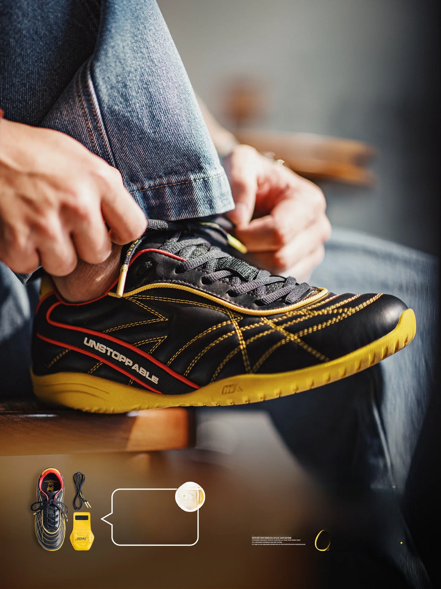 

Maden Retro Fooall Deqin oes Men's Spring New Sle Flip Cover Leather Surface Bla Yellow Flat Bot Sports Leisure oes