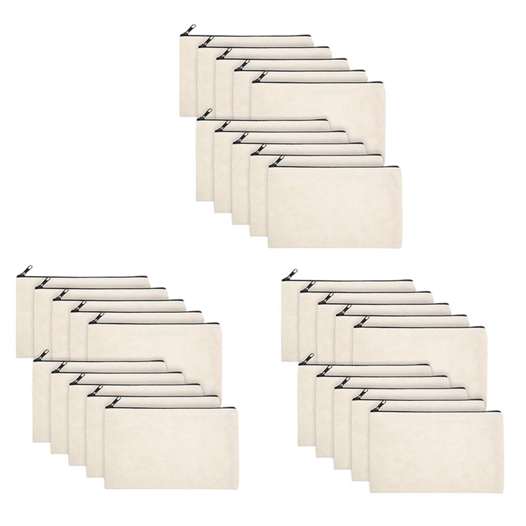 efficient-30-pcs-blank-diy-craft-bag-canvas-pen-case-blank-makeup-bags-canvas-pencil-bag-cotton-canvas-cosmetic-bag-travel-bag