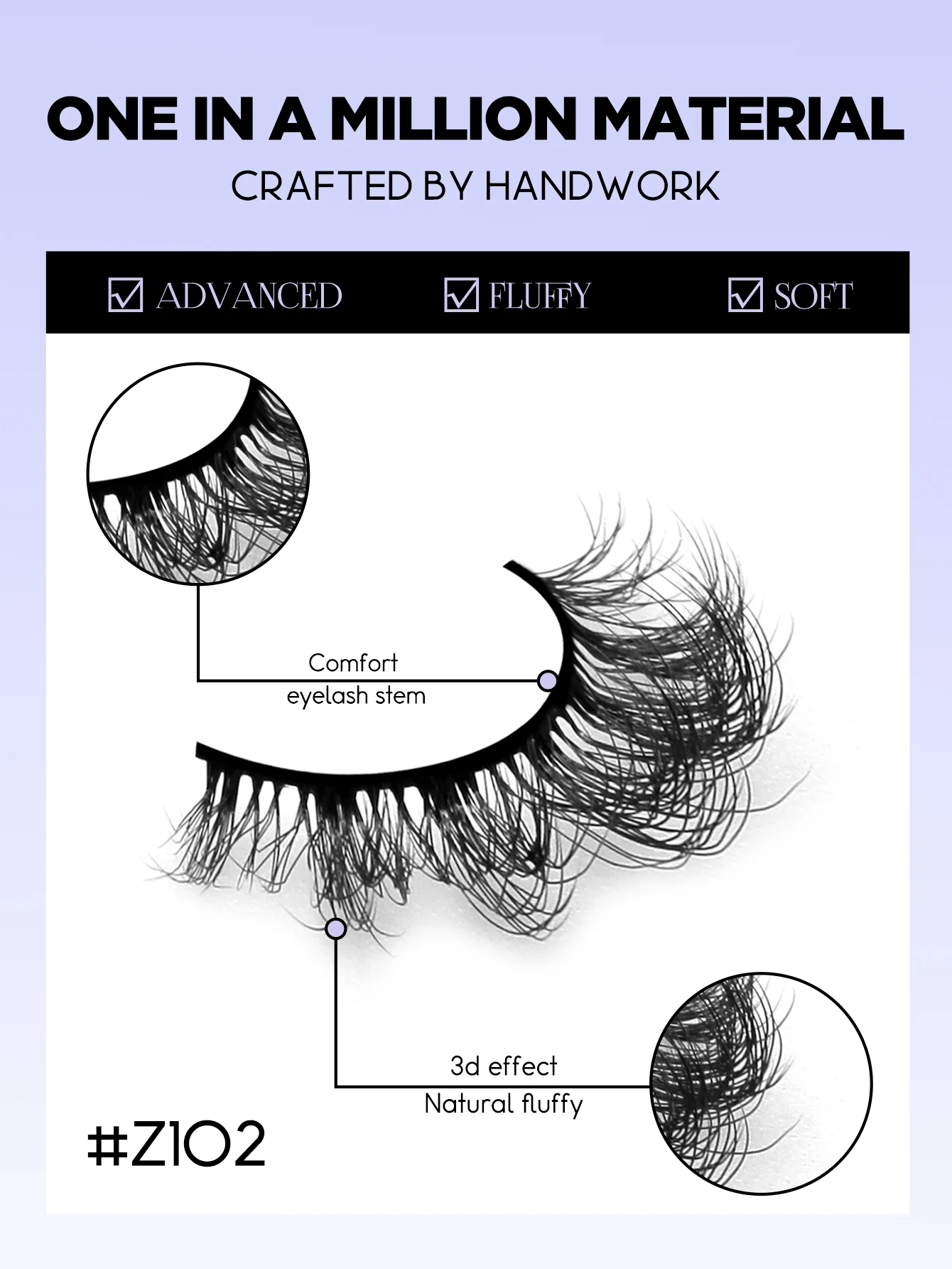 GROINNEYA 3D Faux Mink Lashes Fluffy Soft Wispy Natural long False Eyelashes Curly Lashes Wholesale Lashes