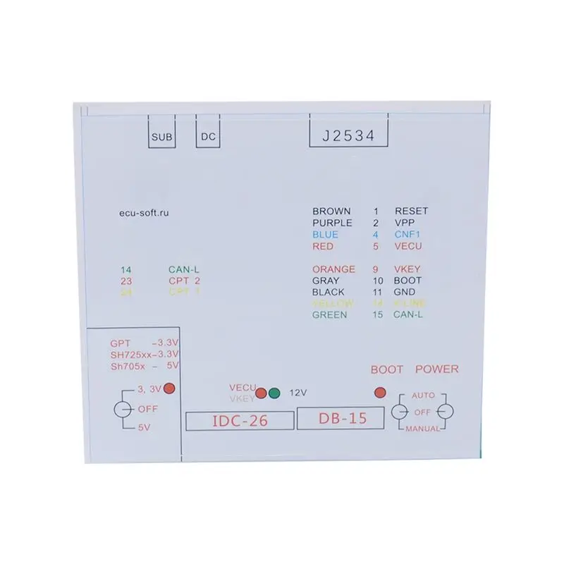 ABOK-J-TAG For K-TM FLASH Via J2534 Works FLASH ECU-Soft OBD ECU Programmer Power BOX 3 Switches Operating US PLUG