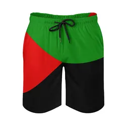 Casual Beach Pants Anime Causal Martinique in Red Green And Black 1 Breathable Quick Dry Classic Running Adjustable Drawstring L