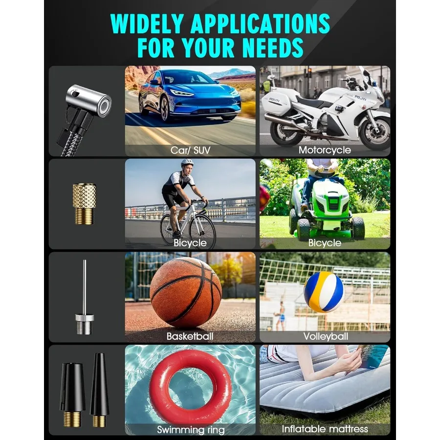 محمول سيارة الانتقال كاتب مع ضاغط الهواء 4000A 150PSI 12 فولت لبطارية السيارة في حالات الطوارئ تعزيز صندوق الانتقال المدمج مع البلوز #4