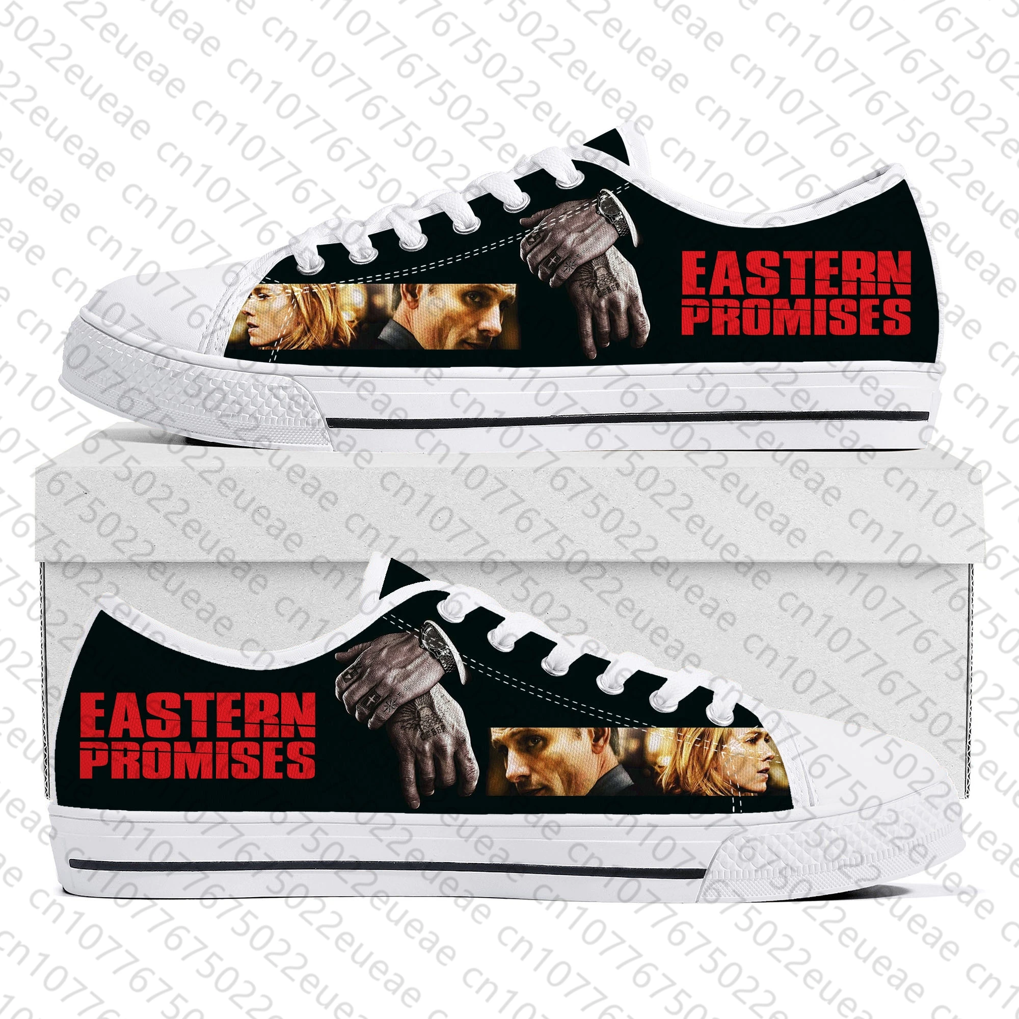 Eastern Promises Low Top Sneakers Mens Womens Teenager Viggo Mortensen Canvas Sneaker couple Casual Shoes Custom Made DIY Shoe