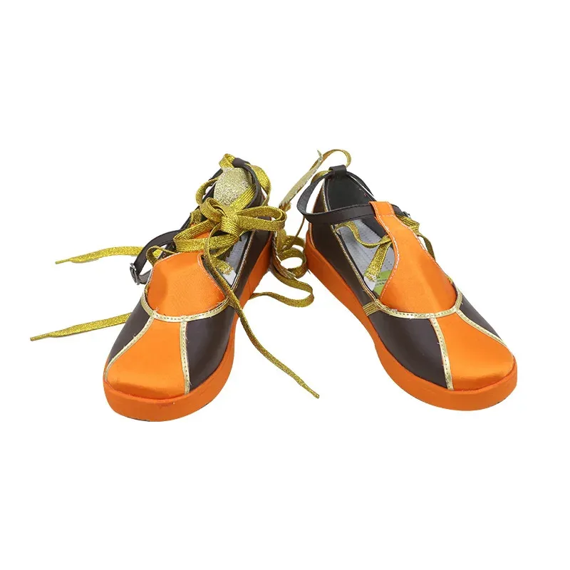 Juego Tekken 8 Ling Xiaoyu botas de Cosplay zapatos naranjas Halloween Navidad carnaval juego de rol accesorios de fiesta para mujeres y hombres