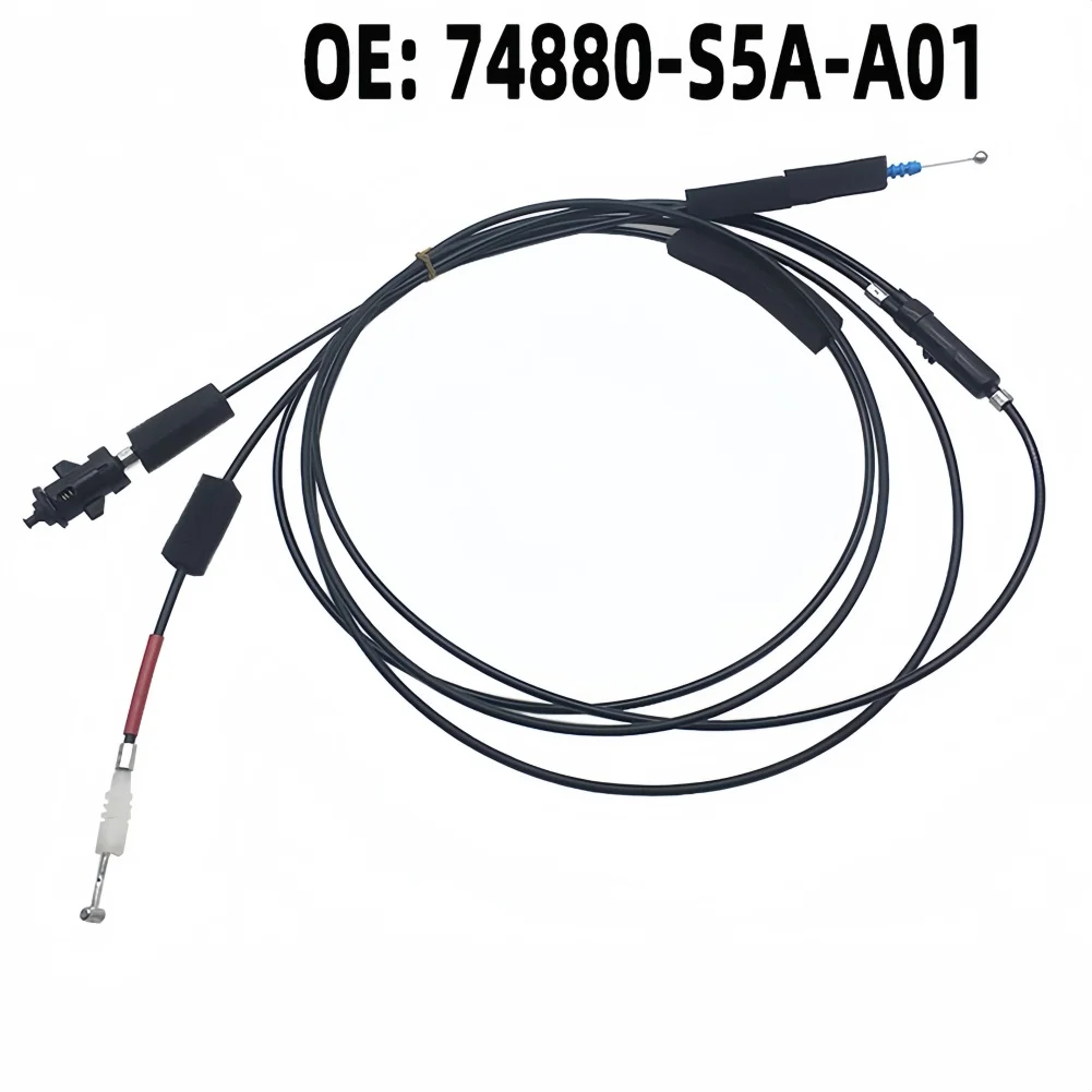 for custom Fit Fuel Door and Trunk Cable for Honda For Civic 4 Door 1. for 3l 1.7L 2001 2005 74880 S5A for a02 Metal Core Design