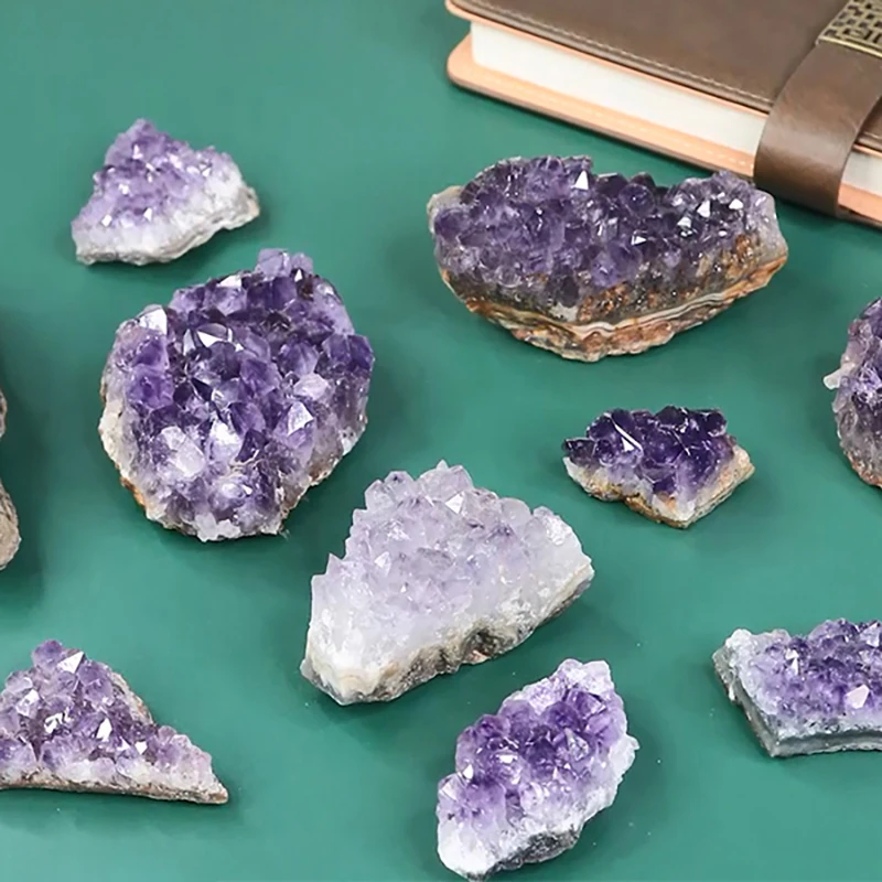 1PC Natural Amethyst Home Decorations Irregular vGeode Orgone Stone Purple Gravel Mineral Raw Quartz Crystal Jewelry Accessories