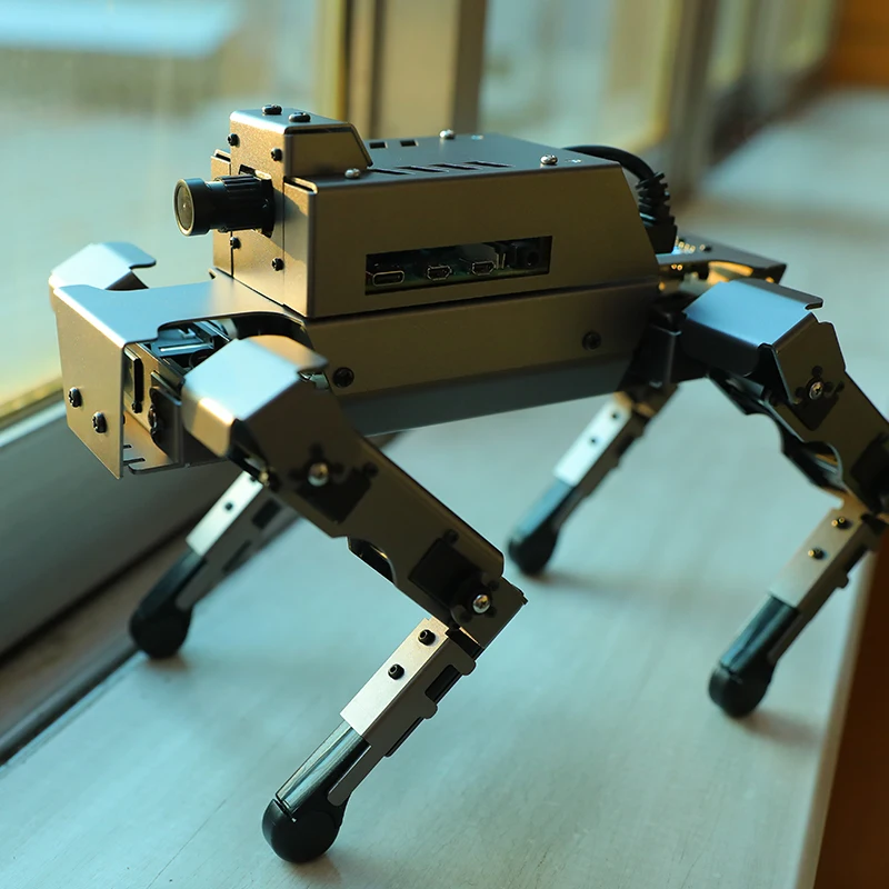 12DOF سطح المكتب المعادن روبوت الكلب بيونيك DOGZILLA S1 مع عصر AI Vision Cam لـ Raspberry Pi 4B دعم برمجة Python #6
