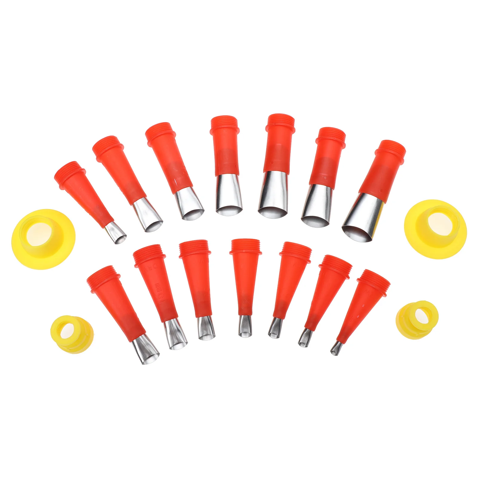 1 مجموعة المهنية السد الفوهات تثبيت الغراء أداة الملحقات التشطيب الفوهات ختم عدة الغراء أداة الملحقات #5