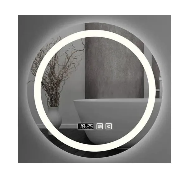 Modern Round Shape LED Light Smart Mirror With Touch Sensor Switch Home Salon Hotel Wholesale Bathroom Wall Mirrors