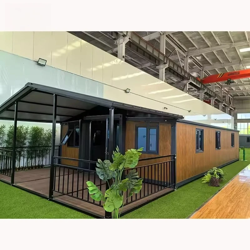 Portable Container Homes 20ft Prefab Expandable Foldable Modern Breathable Waterproof Steel for Villa Camping 40ft Customized