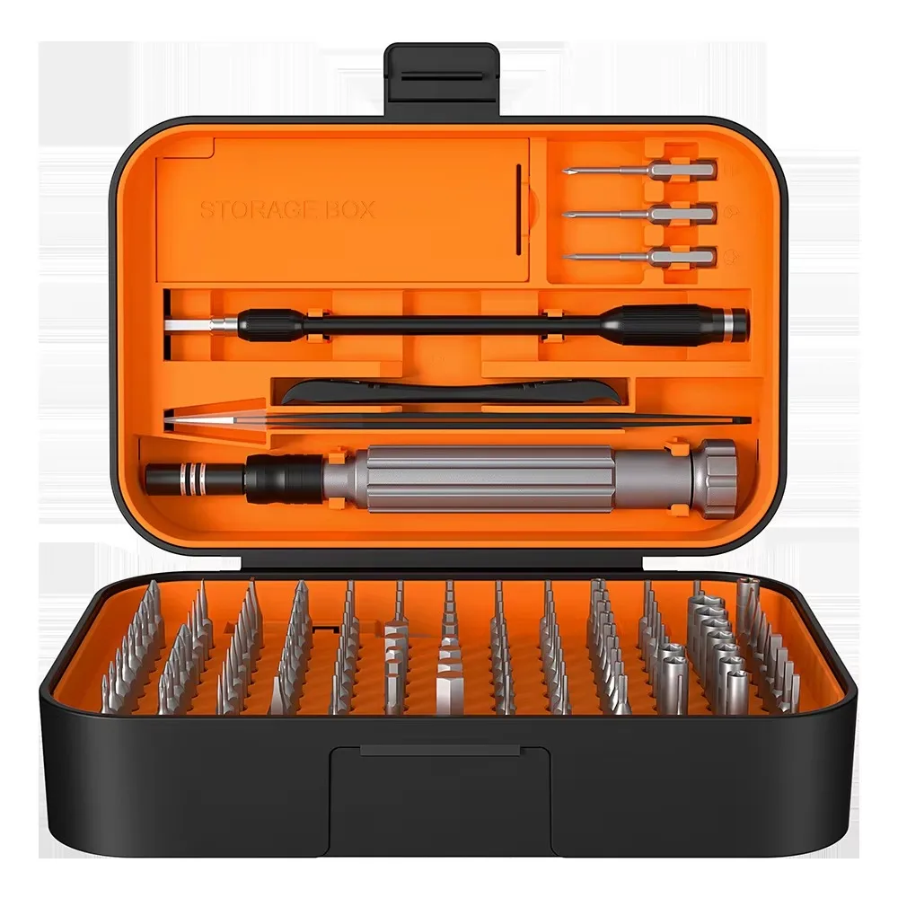 For 130 in 1 Precision Screwdriver Head Set Aluminum Alloy Handle Chrome Plated Surface Treatment Multipurpose