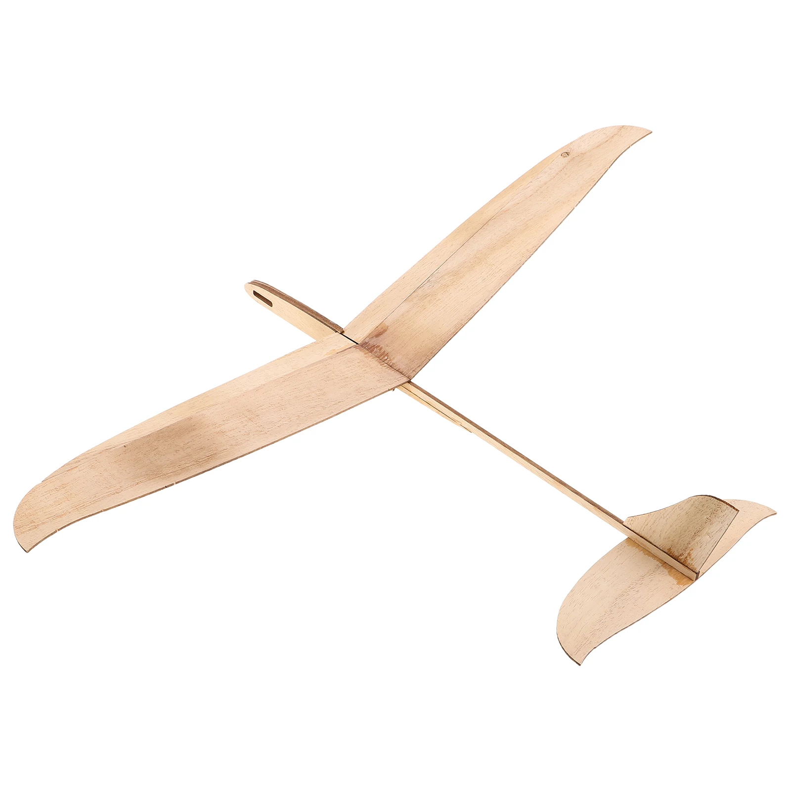 Avião planador de madeira, 2 peças, kit de artesanato diy, avião inacabado para crianças, projeto escolar, lançamento manual, voador, adequado para viagens