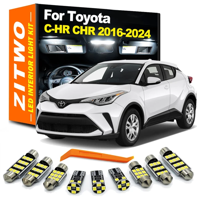 ZITWO 10 sztuk Zestaw oświetlenia wewnętrznego LED do bagażnika Toyota C-HR CHR 2016 2017 2018 2019 2020 2021 2022 2023 2024 Akcesoria