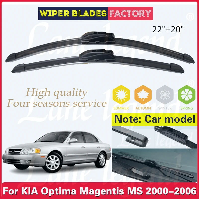 

For Kia Optima Magentis MS 2000 2001 2002 2003 2004 2005 2006 Front Wiper Blades Windshield Windscreen Window Car Accessories