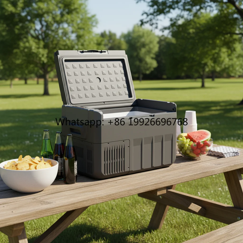 

Single-Zone Camping Car Fridge Compressor Car Refrigerator & Freezer for Outdoor Camping and Home Use 12V-24V/AC 220V