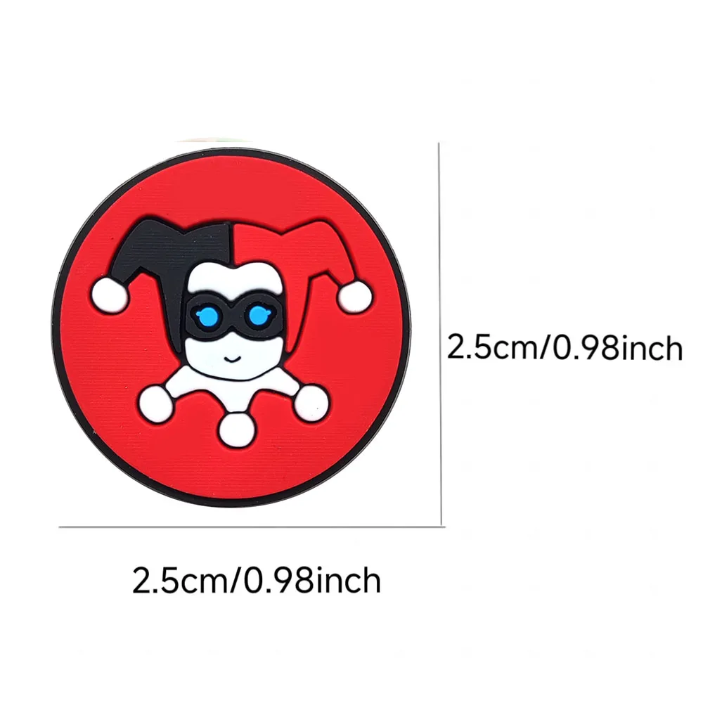 19pcs Cartoon Funny Clown Series PVC Shoe Accessories Fit Wristbands Hole Slipper Decoration DIY Detachable Fashion Gifts