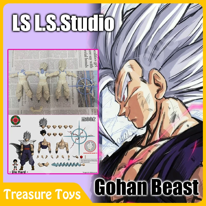 

LS L.S.Studio Son Gohan Figure Dragon Ball Super Saiyan Beast Gohan Super Hero Anime Action Figures Model Kids Toys Gifts
