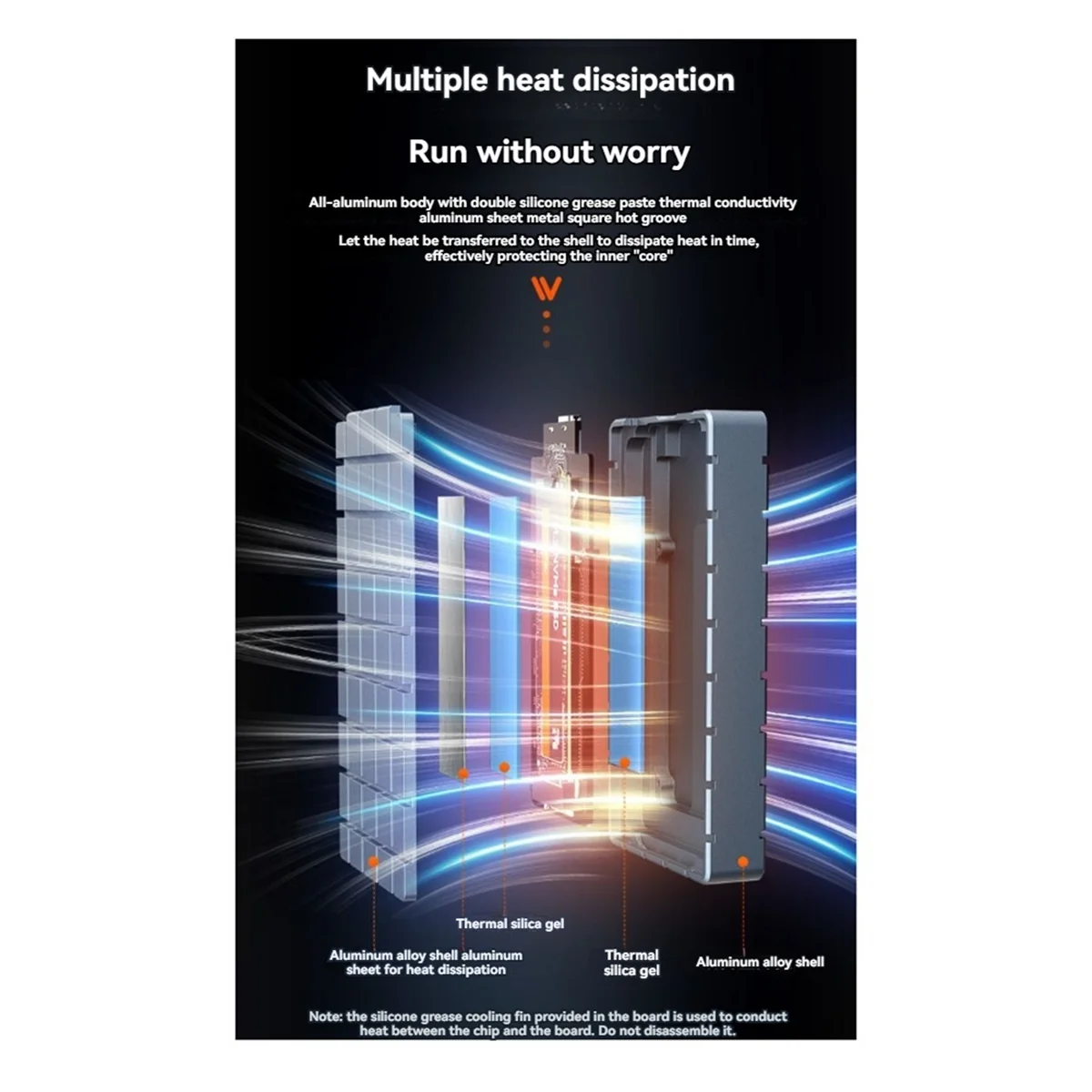 Gabinete SSD MAIWO USB4 40 Gbps NVMe M.2 atualizado