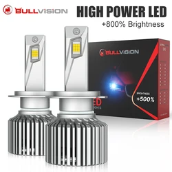 300W 30000LM H7 H4 H11 LED Car Headlight Bulbs H8 H9 9005 HB3 9006 HB4 9012 6500K White Super Bright 18PCS CSP Chip Turbo Fan