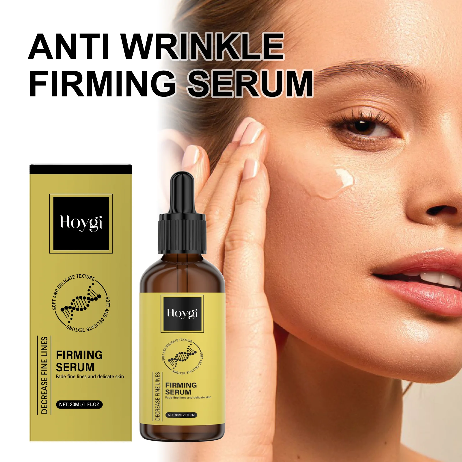 

Hoygi Укрепляющая сыворотка против морщин, все типы кожи, эластичность, повышение тонких линий, быстро впитывающая, нежирная подтяжка кожи