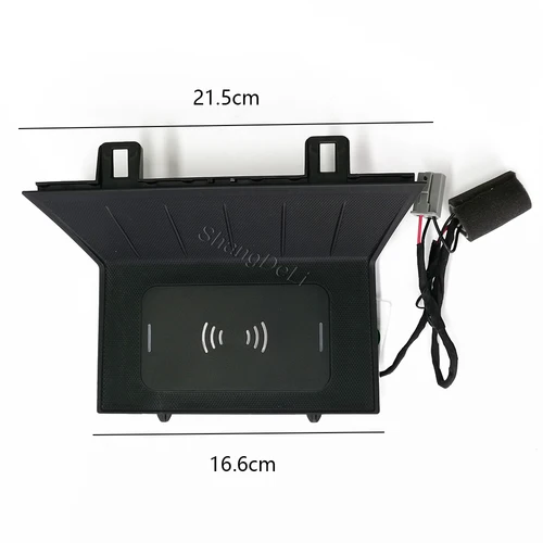 Imagen 2 del producto Cargador inalámbrico de coche para Mazda CX-5 CX5 2017 2018 -2024 cargador de teléfono inalámbrico placa de carga rápida Panel soporte de teléfono