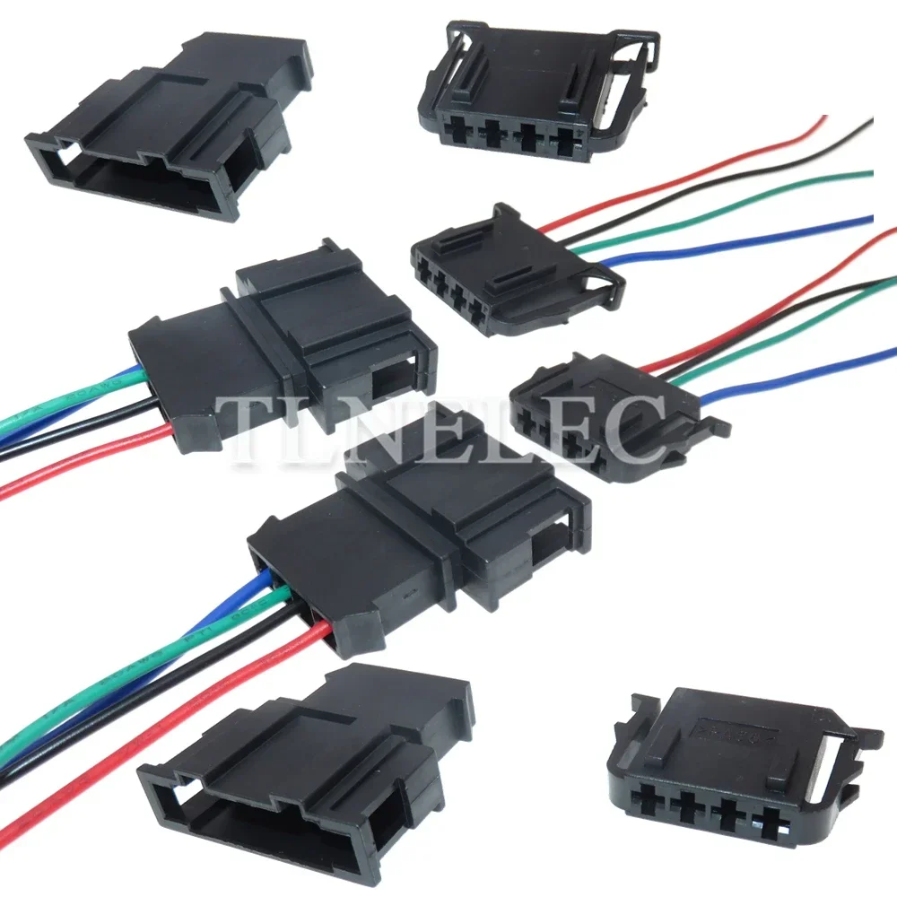 4 Pin Way Auto Brake Light Switch Connector With Wires Car Unsealed Socket For VW Audi 191972704 1-929591-1 4D0972704