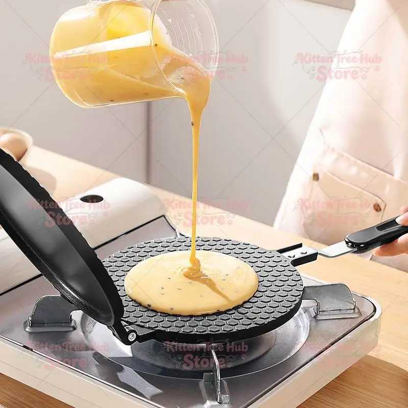 Cake Mold Egg Roll Pot Household Baking Tools Crispy Baking Pan Double Sided Pie
