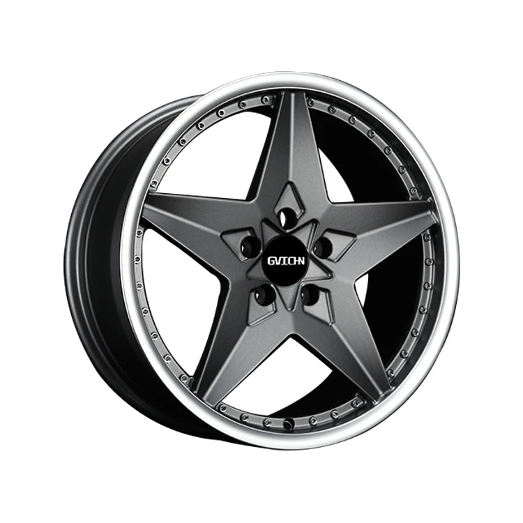 customized 2 pieces forged wheels 17 to 24 inch polished chrome black deep concave car wheels