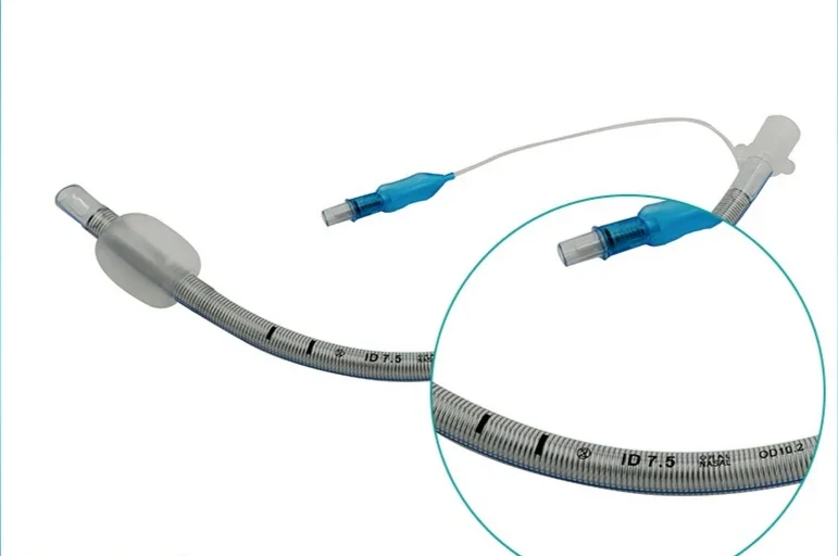 Enhanced disposable endotracheal tube for pets with built-in stainless steel spring 3.0-10.0mm, individually packaged