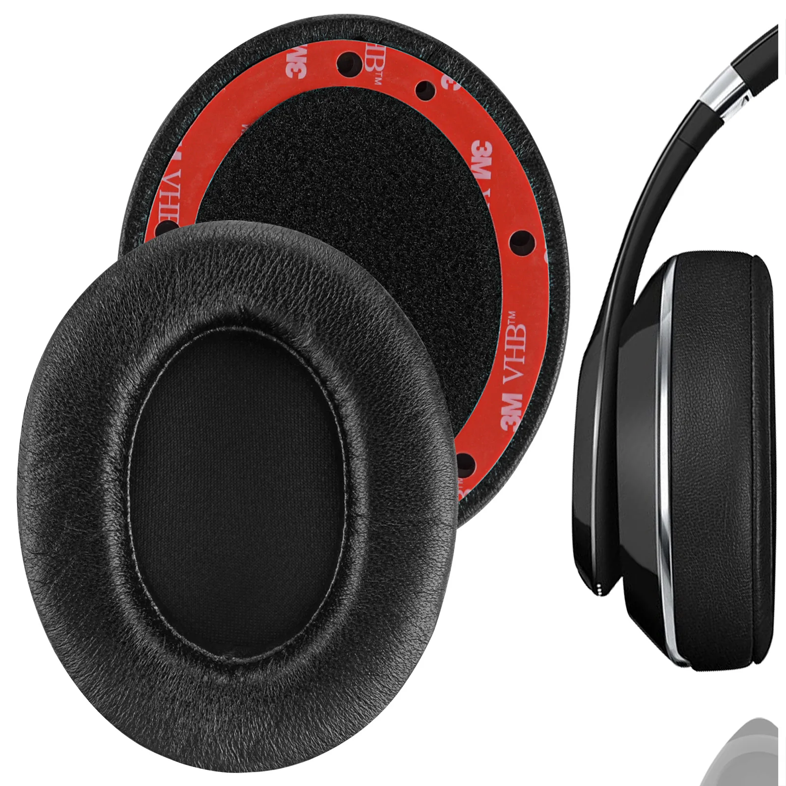 Geekria Earpads for Beats Studio 2 (B0501) Replacement Headphones Elite Sheepskin Ear Pads Cover Cushions Repair Foam Earmuff