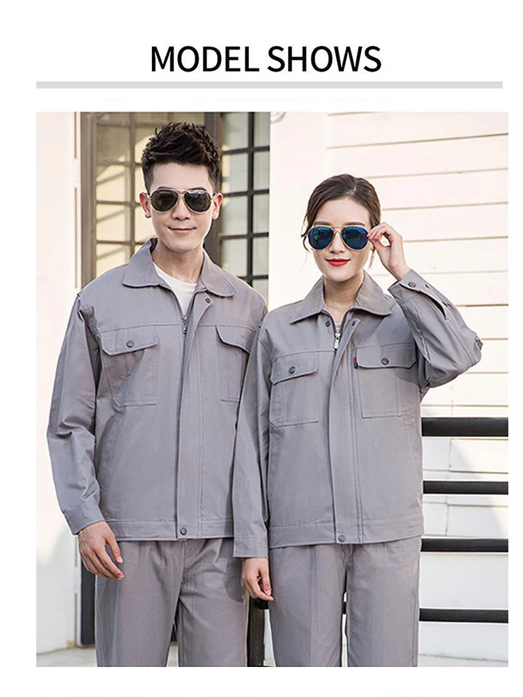 Kombinezon roboczy antystatyczny ze 100% bawełny, oddychający, odporny na ścieranie, do spawania, dla mężczyzn i kobiet, do napraw elektrycznych.