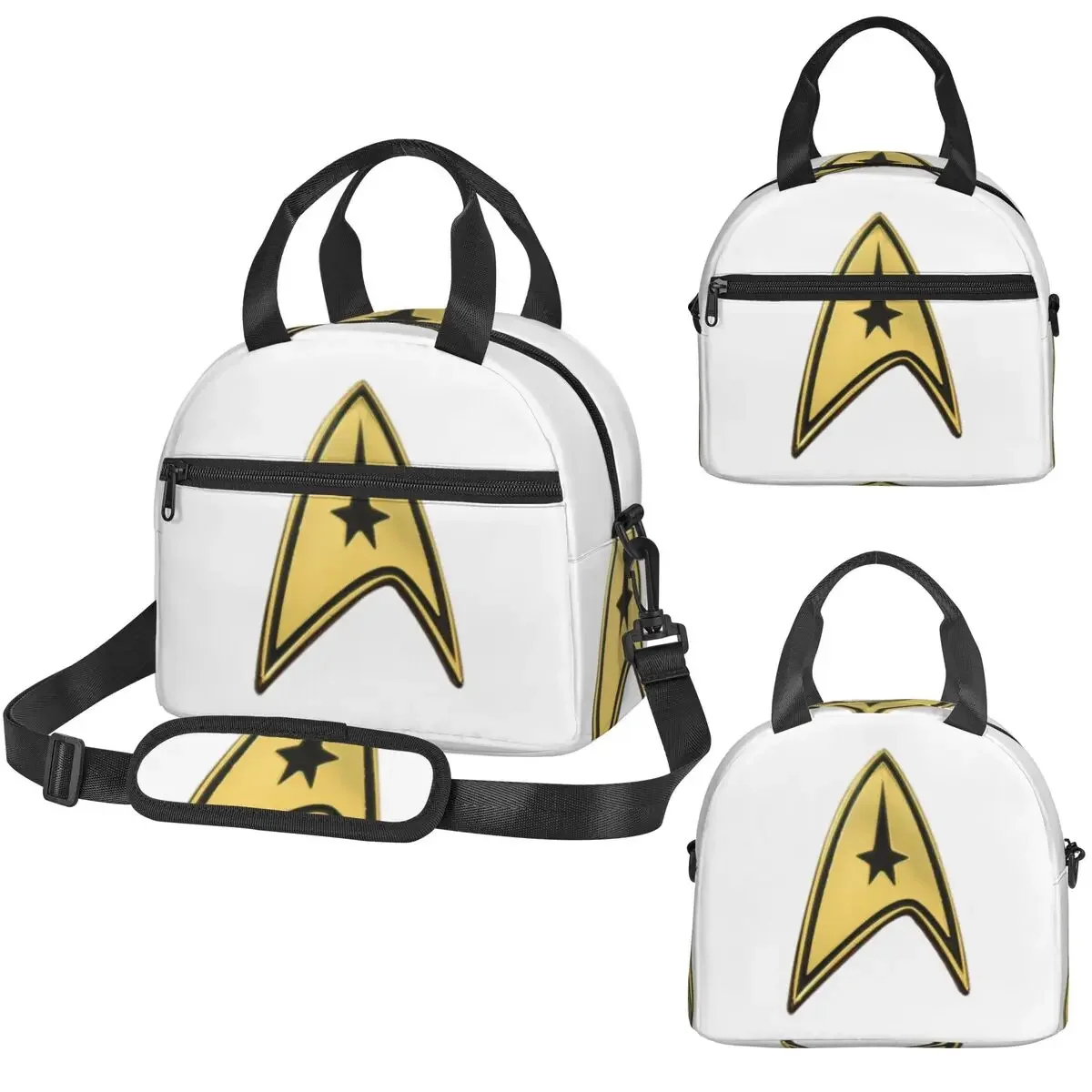 Star Treks Science Fiction TV Series Insulated Lunch Bag for Women Children Leakproof Food Boxes Thermal Lunch Box Tote