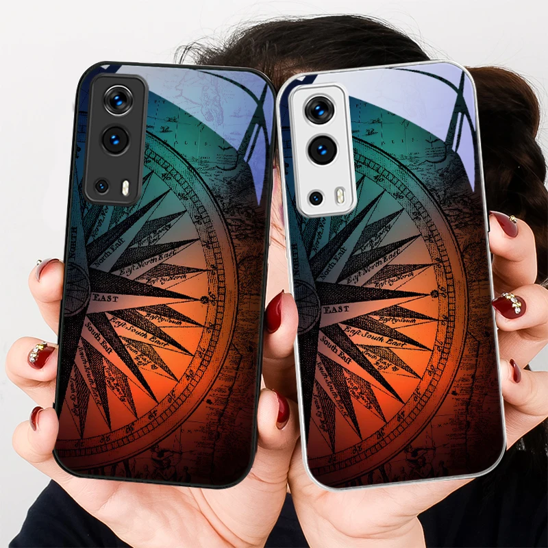 

World Orientation Blue For VIVO Y72 X100 Pro Y55 16 V20 29 V30 X60 Pro Y11s Y20 X80 Pro 5G Y36 4G V23e Tempered Glass Phone Case