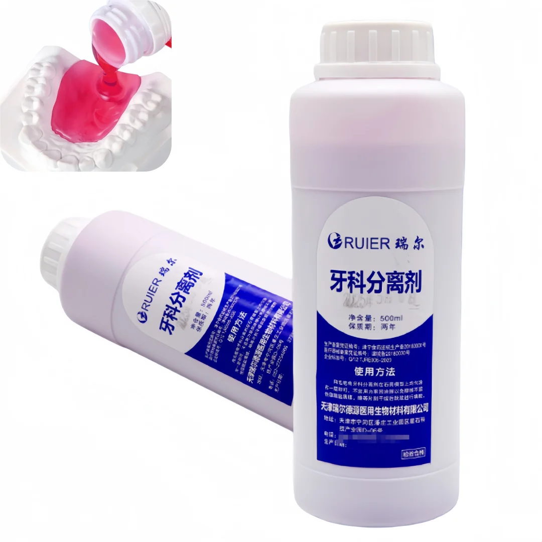 

500ml Dental Separating Agent Gypsum Separator Denture Material Gypsum Alginate Separator Denture Lab Anti-Adhesion Liquid