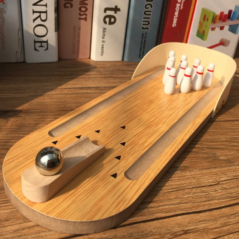 

Mini Table Bowling, Parent-Child Interactive Table Games Adult Stress Reduction Leisure, Children's Puzzle