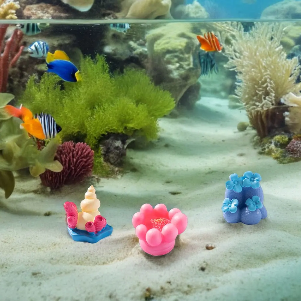 

14pcs Coral Reef Micro Landscape Ocean Decoration Resin Aquarium Fish Tank Decorations Artificial Resin Supplies
