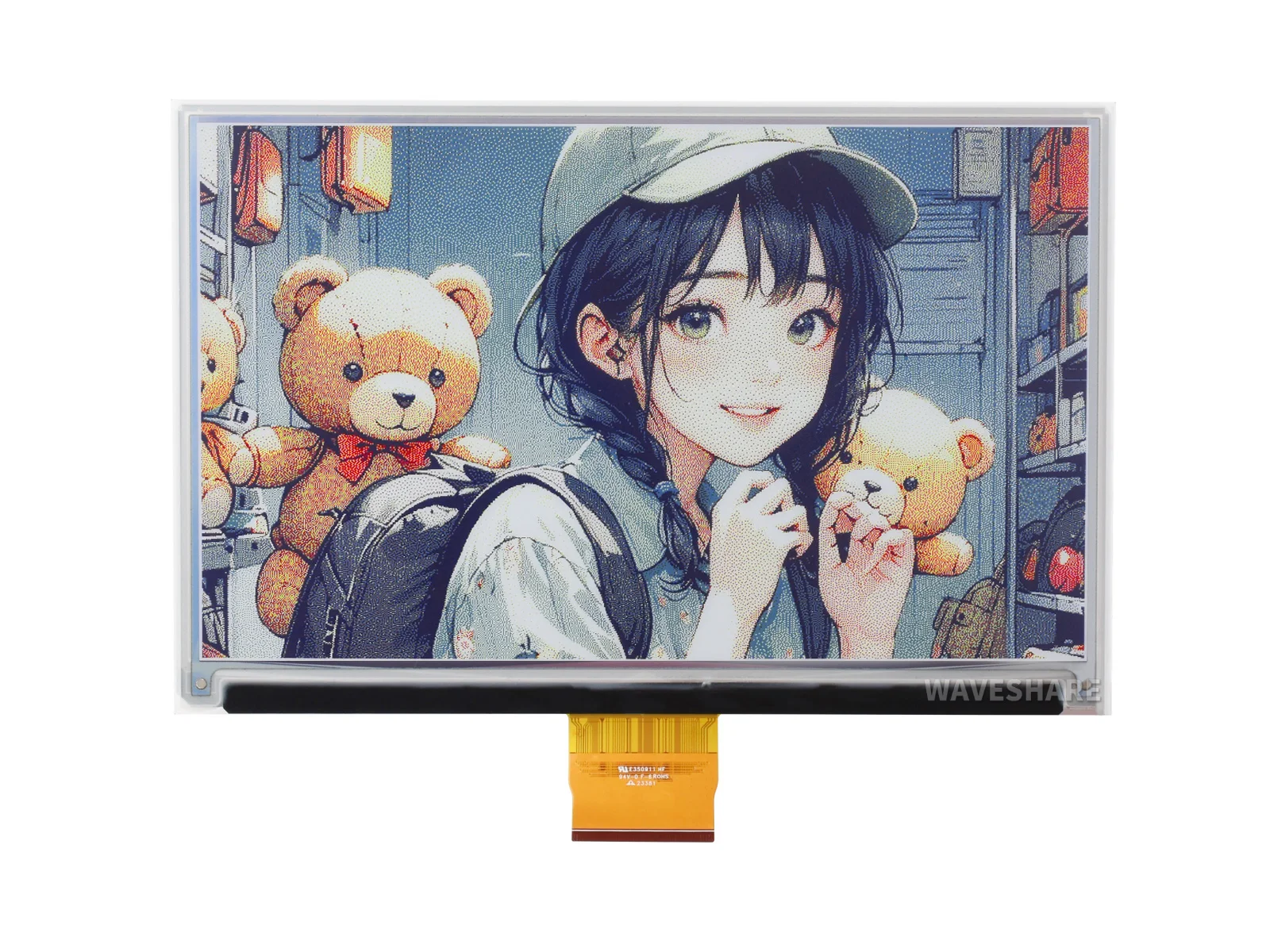 7.3inch E-Paper HAT (E) E Ink Spectra 6 Full Color 800×480 SPI Display For Raspberry Pi Jetson Nano For Electronic Price Tags