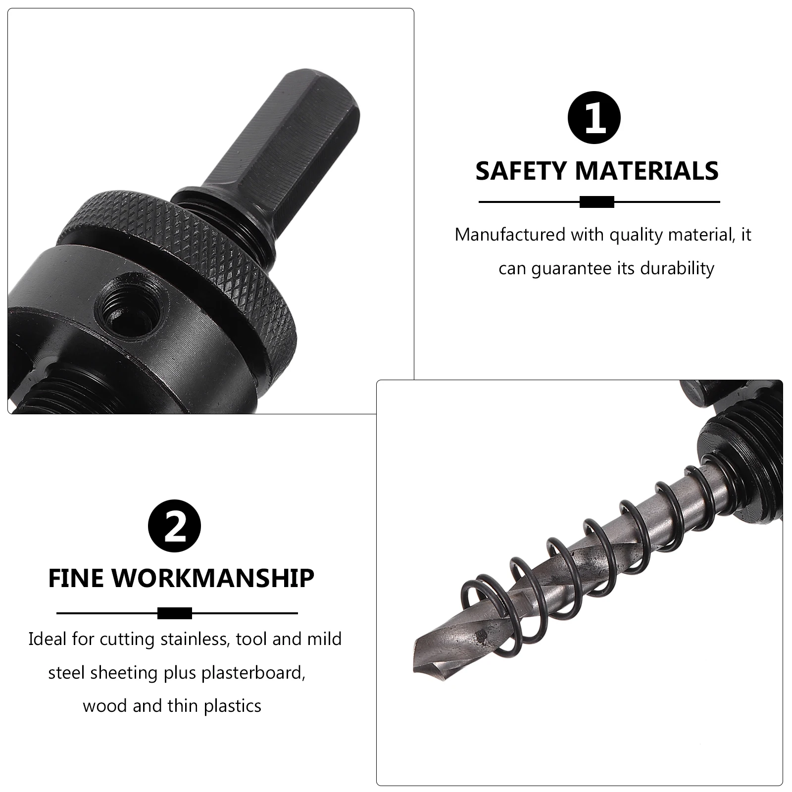 

Hole Metal Mandrel Handle M42 Pilot Drill Bit Mandrel Cutting Steel Wood Plastic Efficient Durable Saw Blade