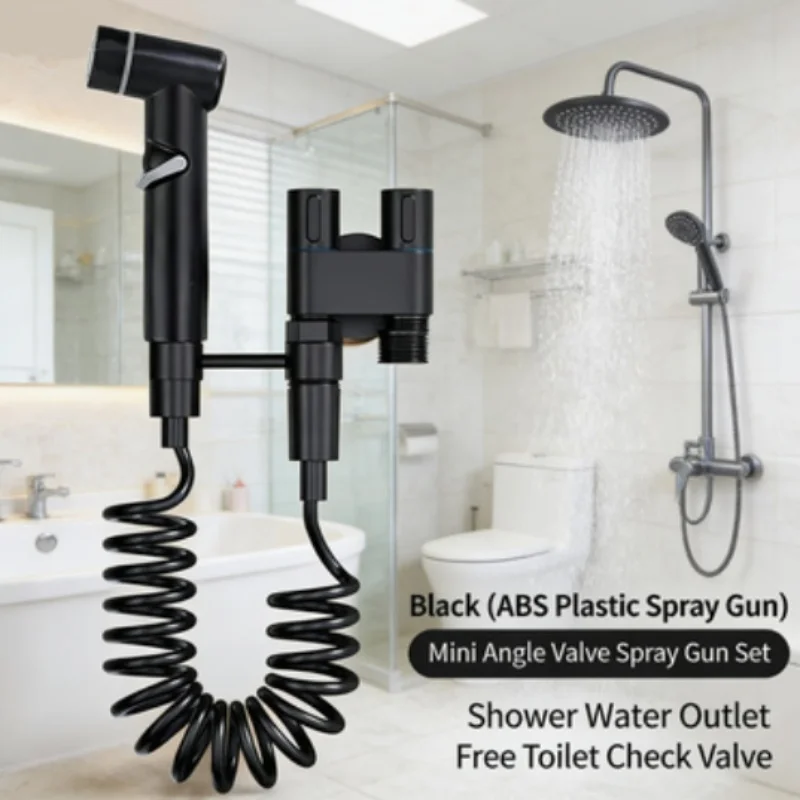 Homefish High Pressure Handheld Toilet Bidet Sprayer Dual Mode Nozzle Bathroom Toilet Cleaning Spray