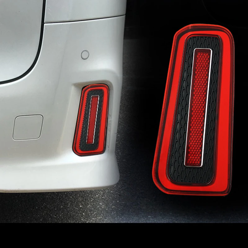 2X LED Rear Bumper Reflector Tail Brake Light For Toyota Alphard Vellfire 30 Series 2015-2018