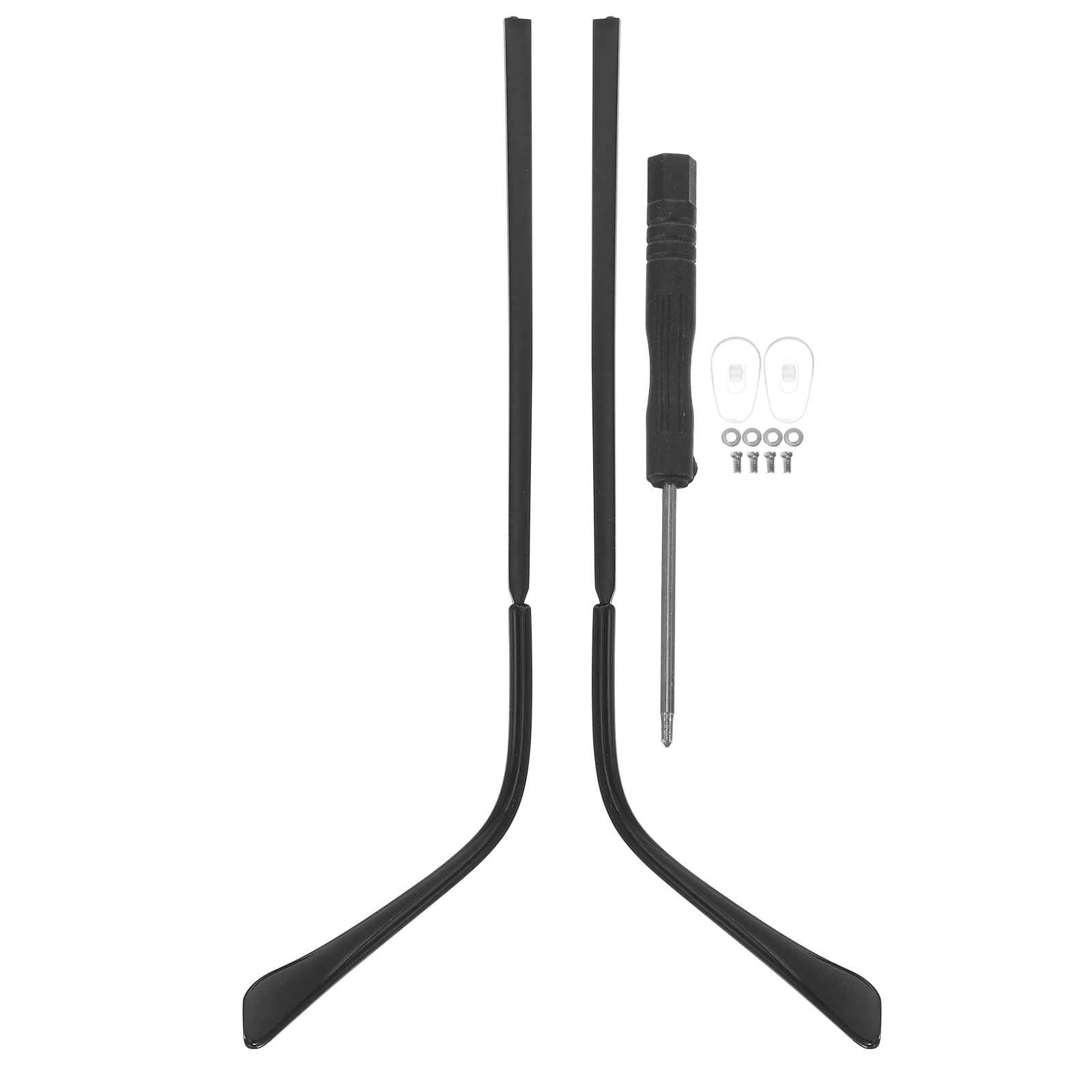 

Black Eyeglasses Replacement Temple Universal Glasses Arm Legs Repair Kits Non Easy Install Metal Single Tooth Accessories