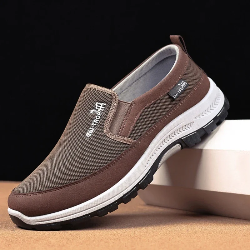 Brand Men Casual Shoes High Quality Breathable Men Walking Shoes Outdoor Comfortable Driving Shoes Fashion Non-Slip Men Sneakers