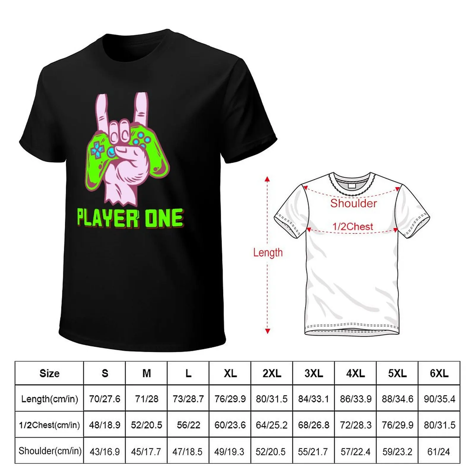 Number one player video games T-shirt for a boy blanks quick drying plain white t shirts men